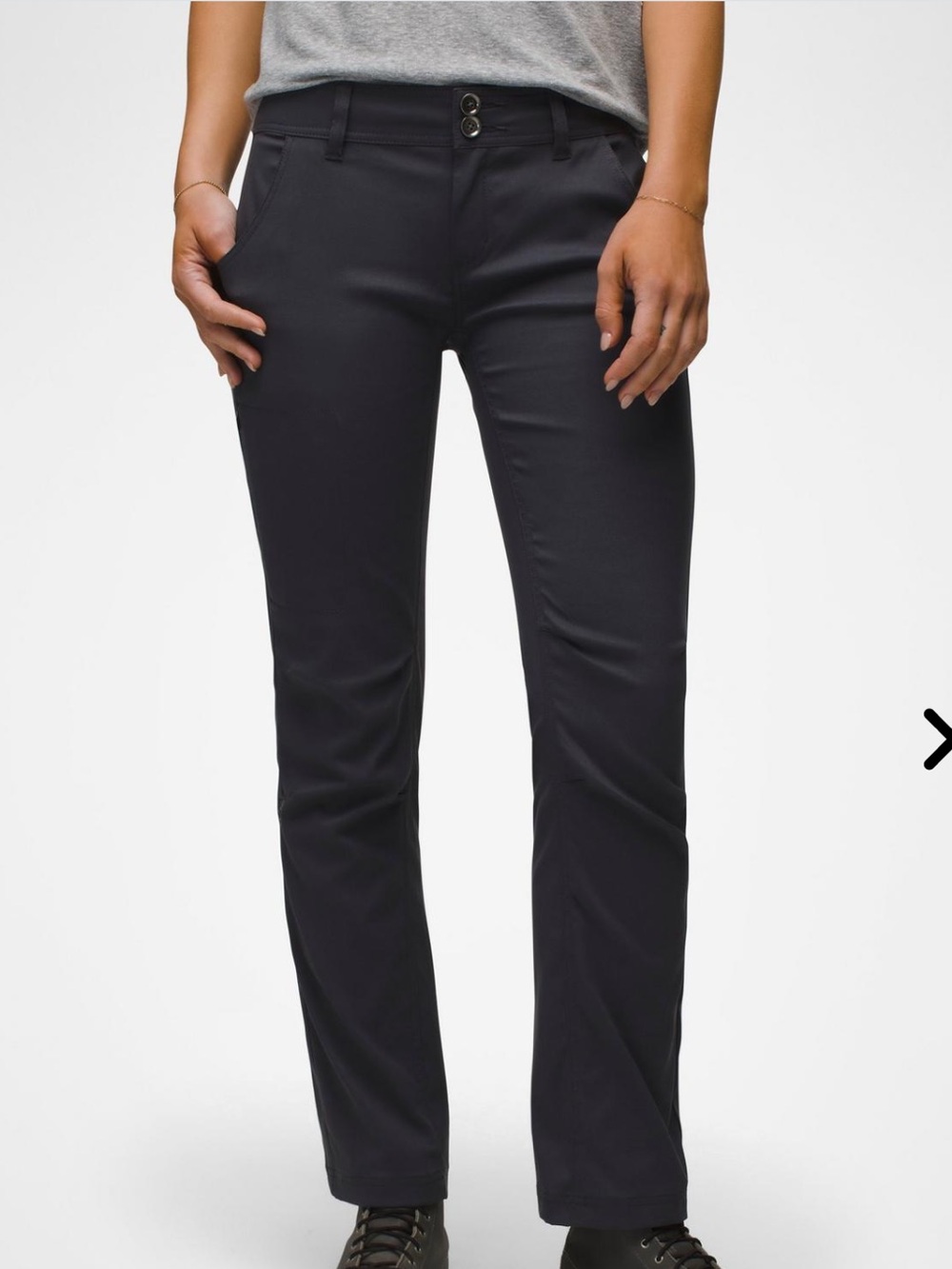 Prana Women’s Halle Straight Pant in Coal size 14